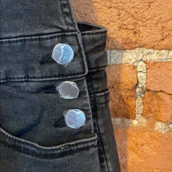 We Wore What High Rise Skinny Black Denim Overall - Picture 9 of 12